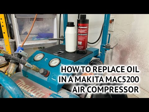 How to Replace Oil in a Makita MAC5200 Air Compressor