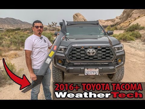TACOMA Weathertech  LOW PRO HOOD PROTECTOR (2016-2020) HOW TO INSTALL + REVIEW | THE BEST TO BUY?!