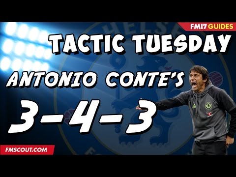 Tactic Tuesday - Antonio Conte's 3-4-3 In Football Manager 2017