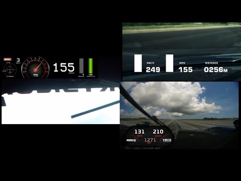 M2K Motorsports Ford GT Vs SSC Tuatara Koenigsegg Jesko Absolut 100-250 MPH Acceleration Comparison