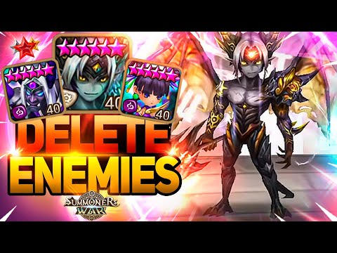 UNSTOPPABLE CLEAVE TEAM with Fei, Lucifer and Ongyouki in Summoners War