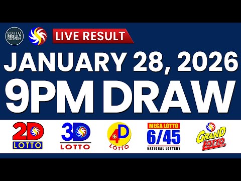 LIVE 9PM PCSO LOTTO DRAW TODAY JANUARY 28, 2026 | SWERTRES EZ2