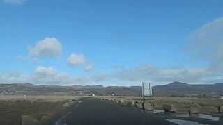Road crossing from Shell Island to mainland Wales Harlech Gwynedd UK