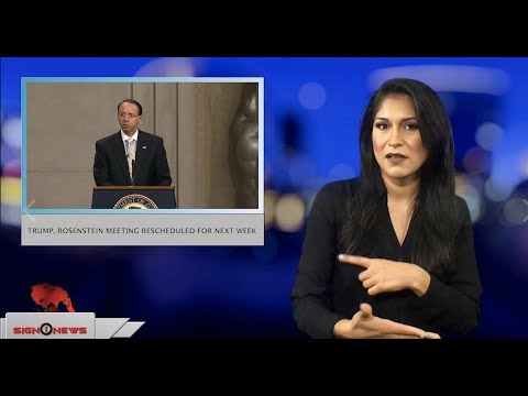 Trump, Rosenstein meeting rescheduled for next week (ASL - 9.27.18)