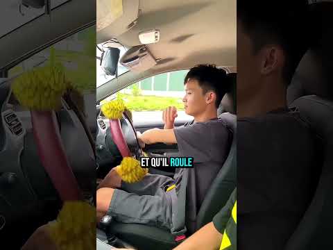 Papa a mis des pointes sur le volant ! 😱 #shorts #shortvideo #viral #viralvideo #trending