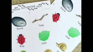 Nature Scavenger Hunt! FREE PRINTABLE DOWNLOAD - Toddler Crafts and Activities