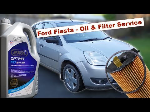 2005 Ford Fiesta Oil & Filter Change Service 1.6 TDCi Duratorq Diesel Engine  🚗 DLD-416 DV6 1.6 HDi