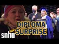 Come From Away Star Emily Walton Surprised With Diploma Delivery