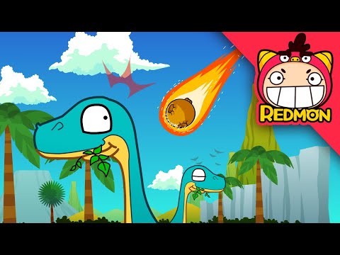 End of the dinosaurs (Dinosaur extinction) | Dinosaur songs | REDMON