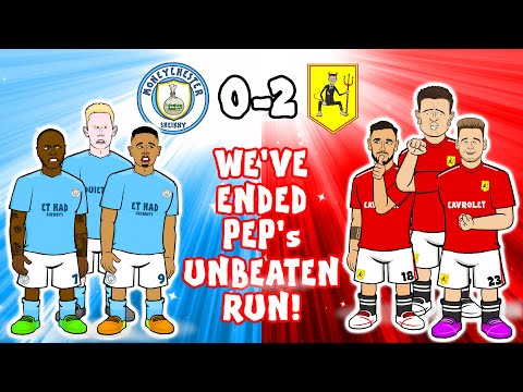 🔵Man Utd end Man City's Unbeaten Run!🔴 (0-2 Manchester Derby 2021 Shaw Bruno Goals Highlights)