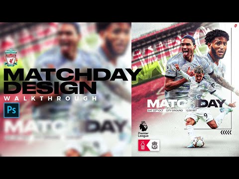 Football Matchday Poster Design | LFC VS NOT | PHOTOSHOP 💻