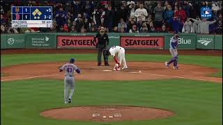 NYM@BOS: Huascar Brazobán limits damage with a strikeout