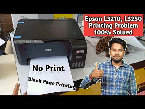 Epson L3210, L3250 Black ink Not Printing | Epson L3210 Blank Page Printing problem 100% solution