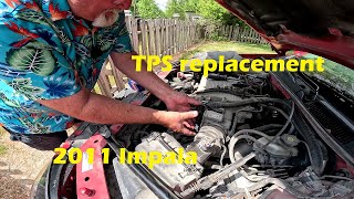 2011 Impala TPS throttle position sensor diagnose and replacement Code 2127