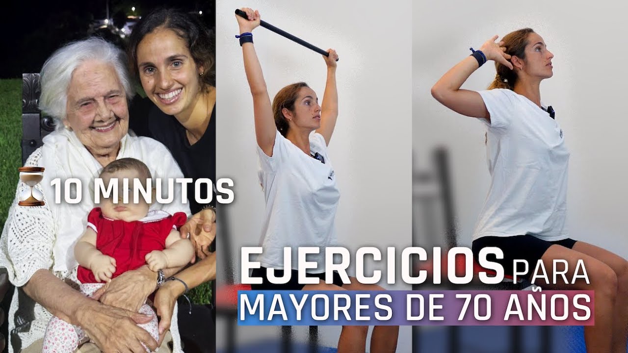 Para ADULTOS MAYORES DE 70 años Rutina de 10 minutos de Ejercicios 👉🏽 Envíale este video a tu abuelo
