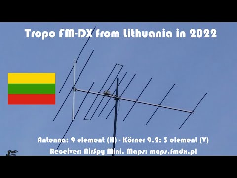 Tropo FM-DX from Lithuania in 2022
