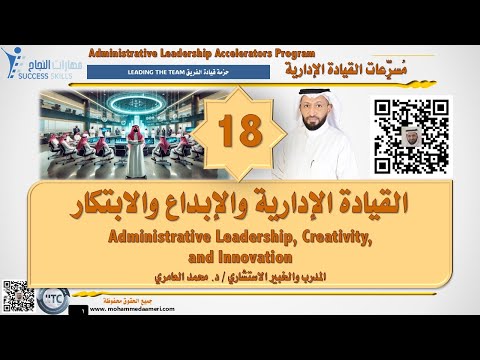 القيادة الإدارية والإبداع والابتكار Leadership, Creativity, and Innovation مع د. محمد العامري