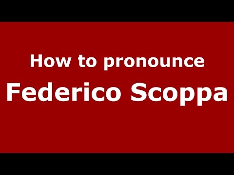 How to pronounce Federico Scoppa (Spanish/Argentina) - PronounceNames.com
