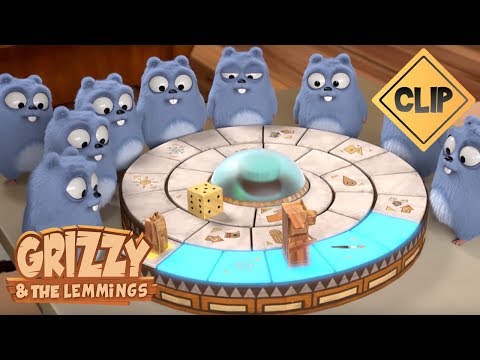 Grizzy & the Lemmings play the Jumanji game- Grizzy & the Lemmings