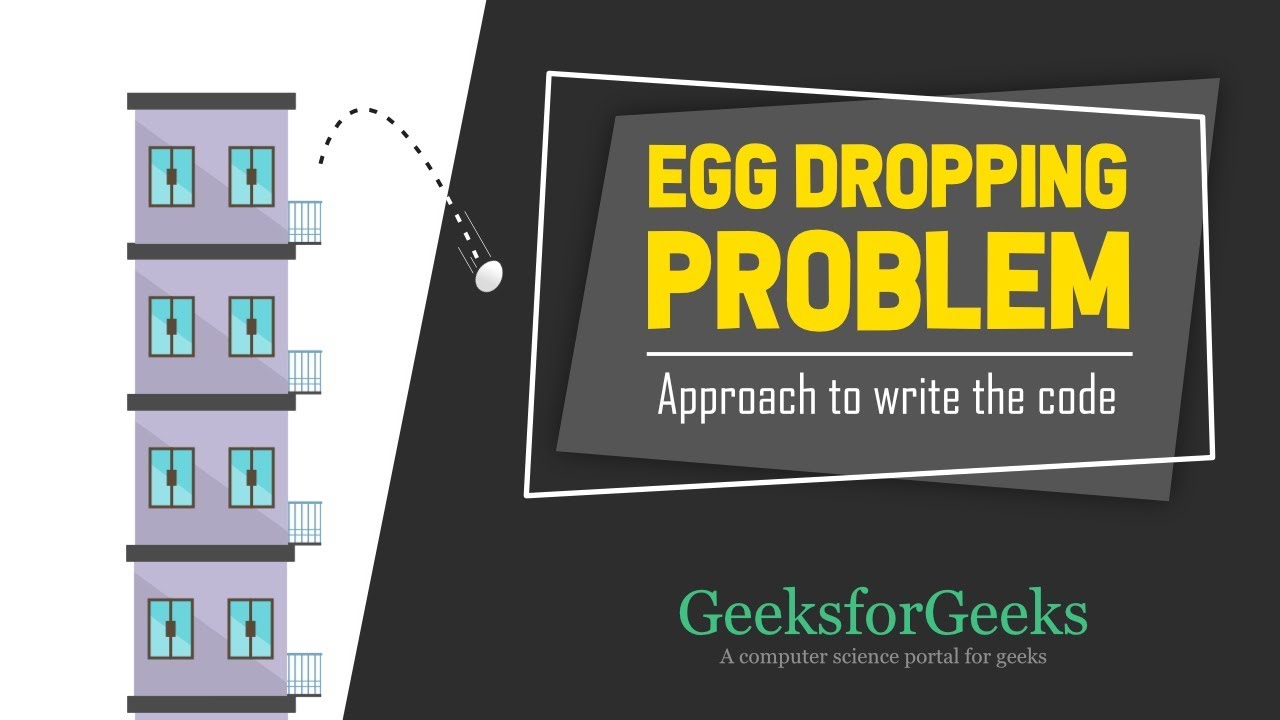 Egg Dropping Problem - Approach to write the code (Dynamic Programming) | GeeksforGeeks