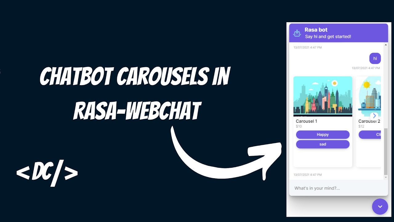 Show Chatbot Carousels in Rasa-webchat