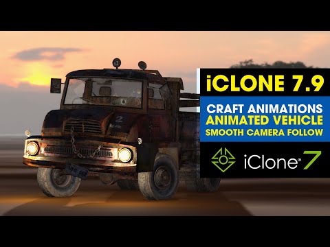 iClone 7.9 Animation ~ Testing Craft Animations Plugin Data with Smooth Camera Follow in iClone.