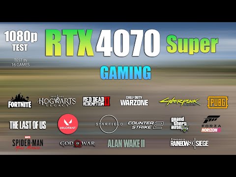 RTX 4070 Super : Test in 16 Games at 1080p