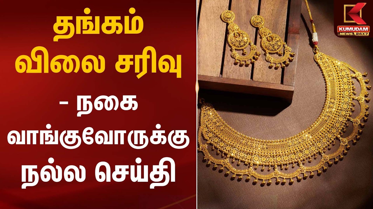 தங்கம் விலை சரிவு – நகை வாங்குவோருக்கு நல்ல செய்தி | Gold Silver Rate Today | Kumudam News