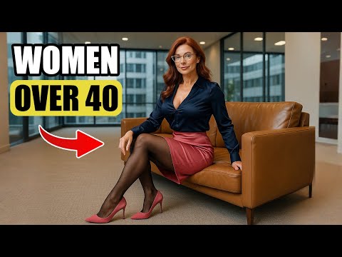 Elegant Office Looks for Women Over 40 | Silk Secretary Style