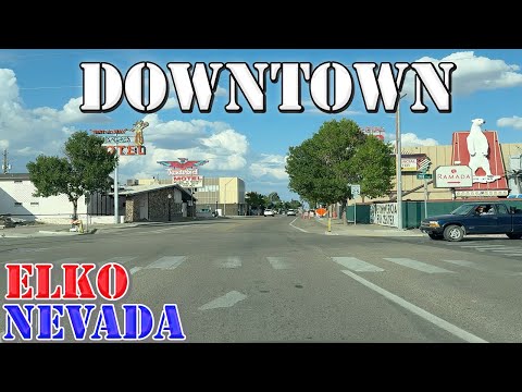 Elko - Nevada - 4K Downtown Drive