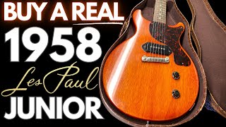 Video thumbnail for REAL DEAL 1958 Gibson Les Paul Junior (FOR SALE!) by Play and Trade Guitars