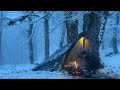 Can I survive 4 days in the winter forest?Camping in heavy snow, building a shelter