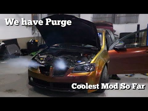 Installing a Zex Nitrous Purge System on the G8!!! Best Mod Yet!!!