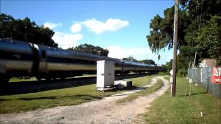 preview picture of video 'Amtrak Train The Silver Star Through Malfunction Crossing Lenna Ave Seffner,Florida'