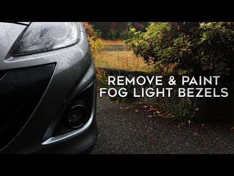 REMOVING & PAINTING FOG LIGHT BEZELS ON THE MAZDASPEED 3
