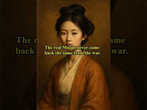 The real Mulan never came back the same from the war 🥀 #history #art #mulan