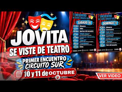 🎭 JOVITA SE VISTE DE TEATRO | Primer Encuentro Circuito Sur | 10 y 11 de Noviembre