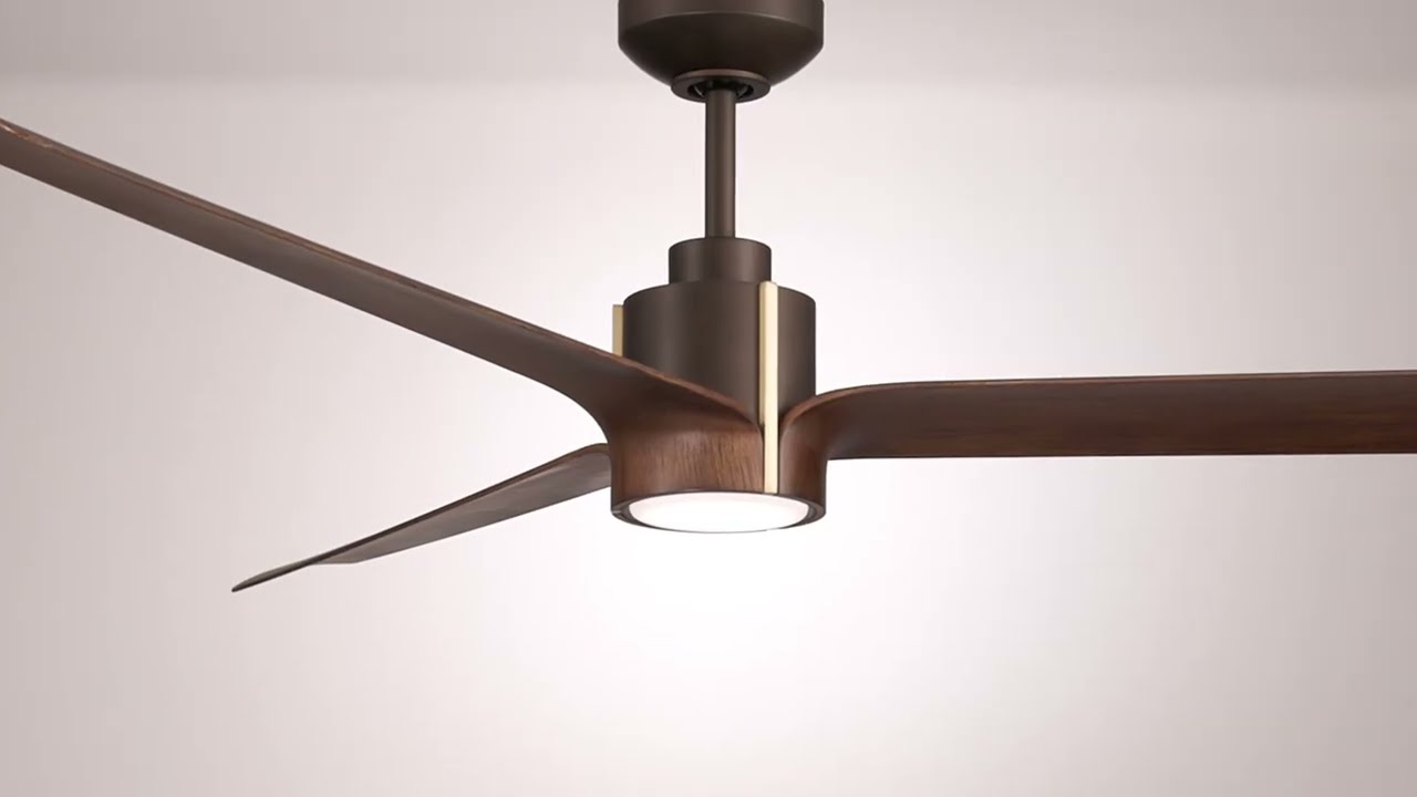 Video 1 Watch A Video About the Casa Vieja Aero Bronze and Dark Walnut LED Ceiling Fan with Remote