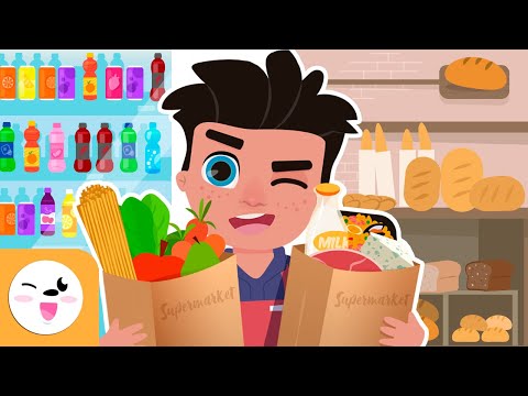 SUPERMARKET FOODS - Compilation Video - Food Vocabulary for Kids