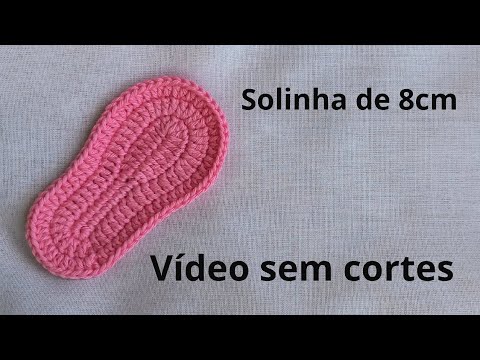 Base para Tênis Tipo Fila de Crochê