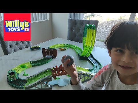Jurassic World Dinosaur Toys Set with RC Car by LeMeto NEW for 2021 - Dino Magic Tracks Toy Review