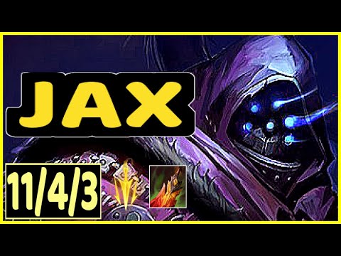 JAX VS SION - 11/4/3 KDA TOP GAMEPLAY EMERALD IV