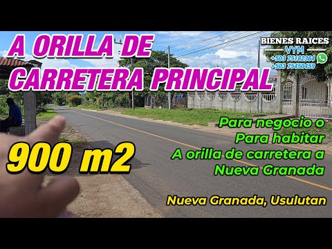 #92 ⛔️ NO DISPONIBLE TERRENO CON CASA DE 18X18 Y FRUTALES, ORILLA DE CARRETERA, NUEVA GRANADA USUL.