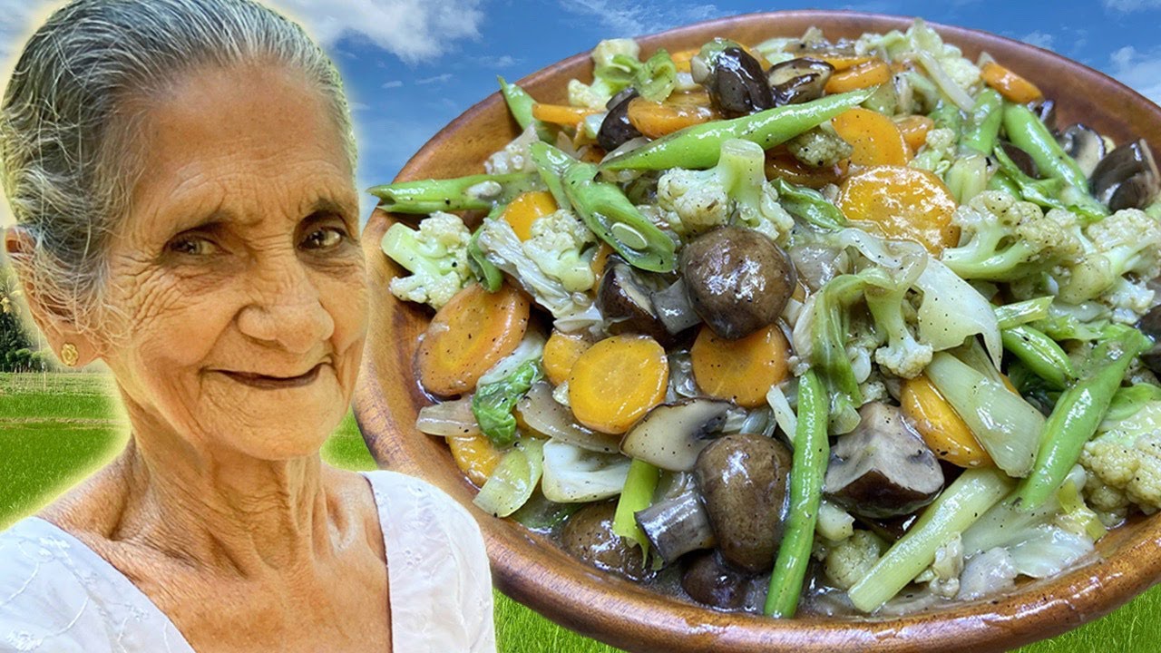Button Mushroom Vegetable Chop Suey