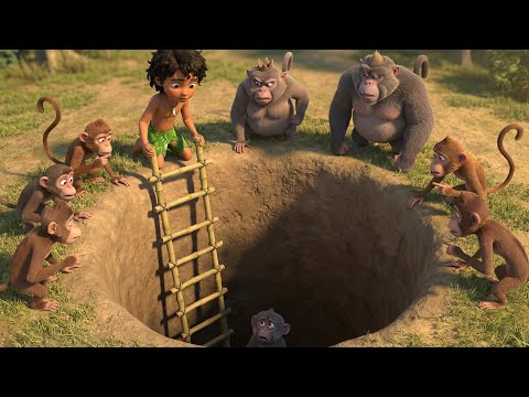 Mowgli Episode 8 | Mowgli ने बचाया बंदर का बच्चा 😱 | Jungle में मचा हंगामा | Jungle Book Story