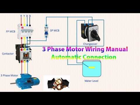 3 Phase Motor Wiring Manual Automatic Connection | motor manual | motor automatic