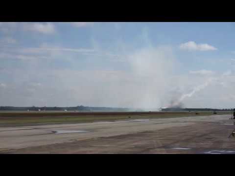 Shockwave Jet Truck vs. Plane @ Wings Over Houston 2017