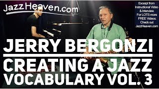 Jerry Bergonzi on RHYTHM: Creating a Jazz Vocabulary Vol. 3 TRAILER MELODIC RHYTHM JazzHeaven.com
