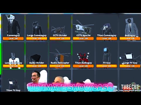 ULTIMATE SHOWCASE of all maxed characters in bathtub universe! part 1 "1K SPECIAL"