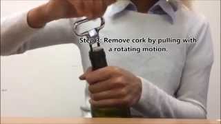 How to use a 2 pronged cork puller (wine opener) - Prowine